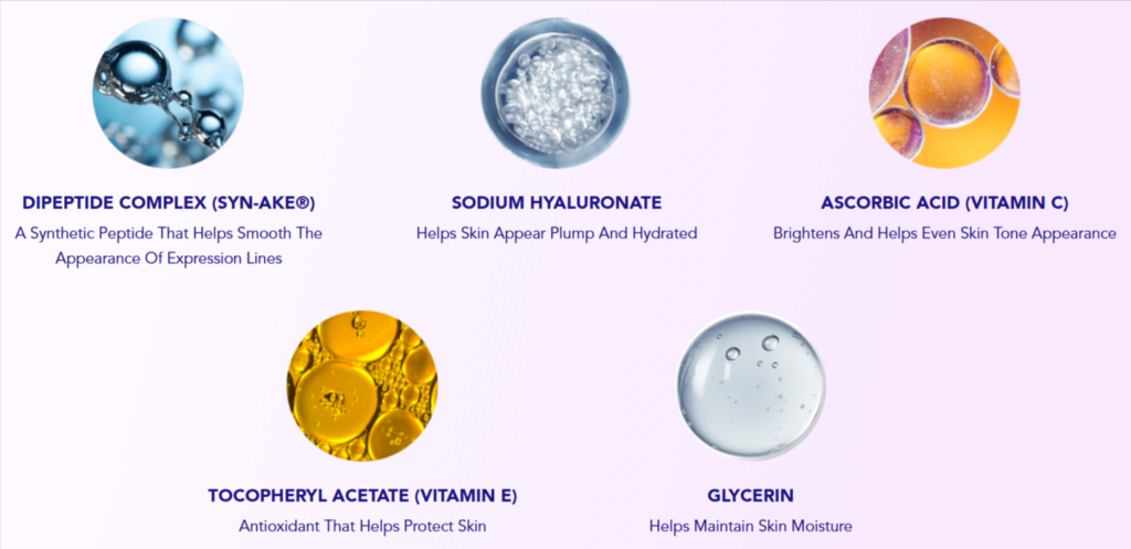 Synvera Ultralift ingredients