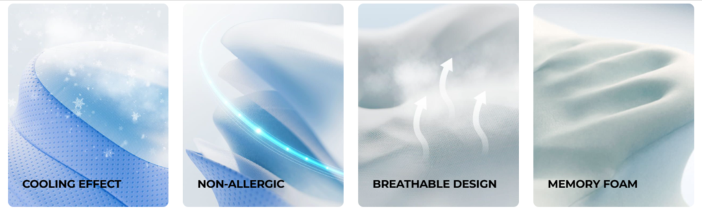 Derila Ergo Memory Foam Pillow benefits